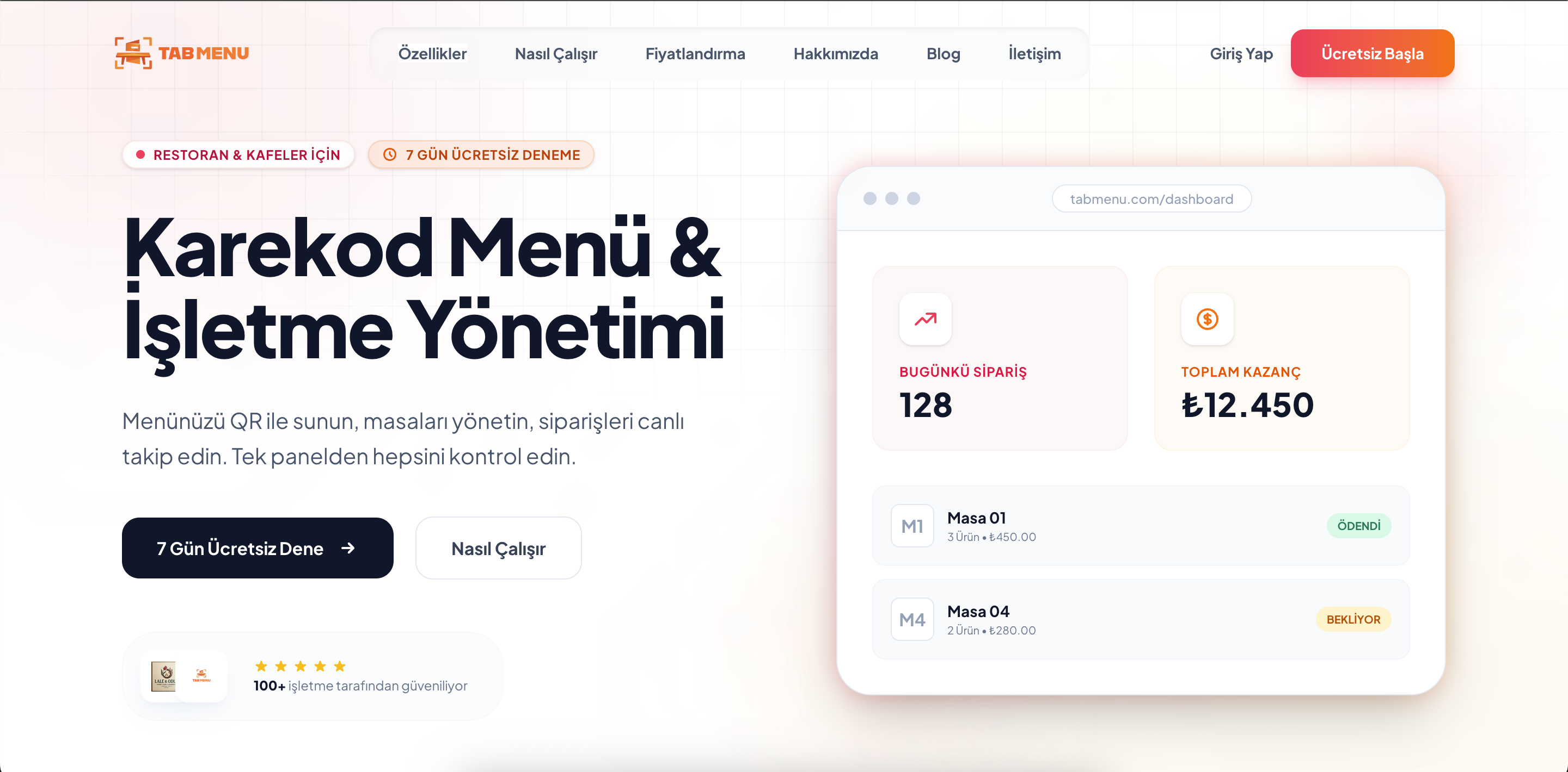 TabMenu QR Platformu